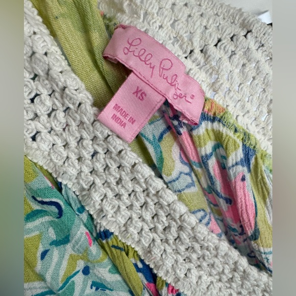 Lilly Pulitzer one shoulder gauze dress, XS - Picture 2 of 2